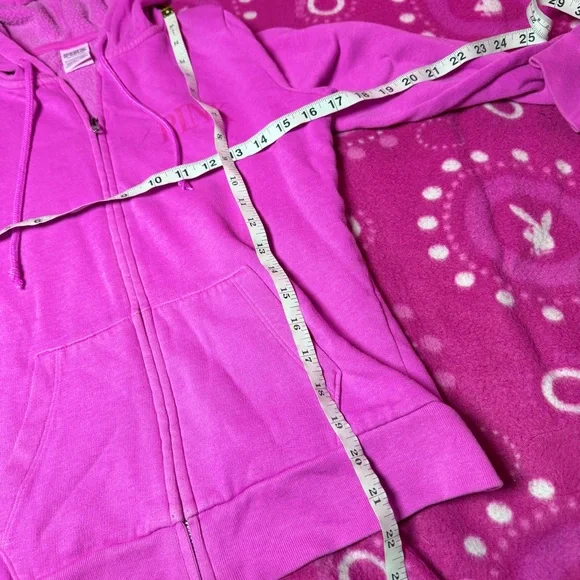 Victoria’s Secret PINK Zip Hoodie Size XS - Picture 3 of 6
